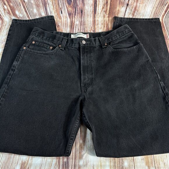 Levi's 550 Relaxed Fit Tapered Leg Mens Size 36x33.5 Black Jeans Denim Pants - Picture 3 of 12